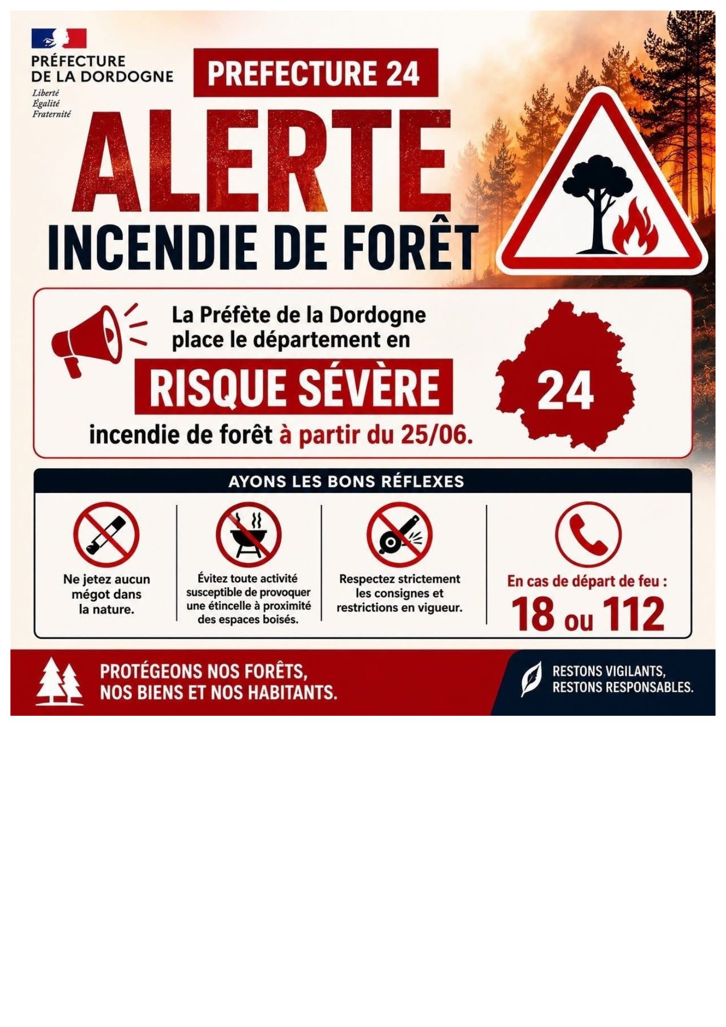 Alerte incendie de forêt