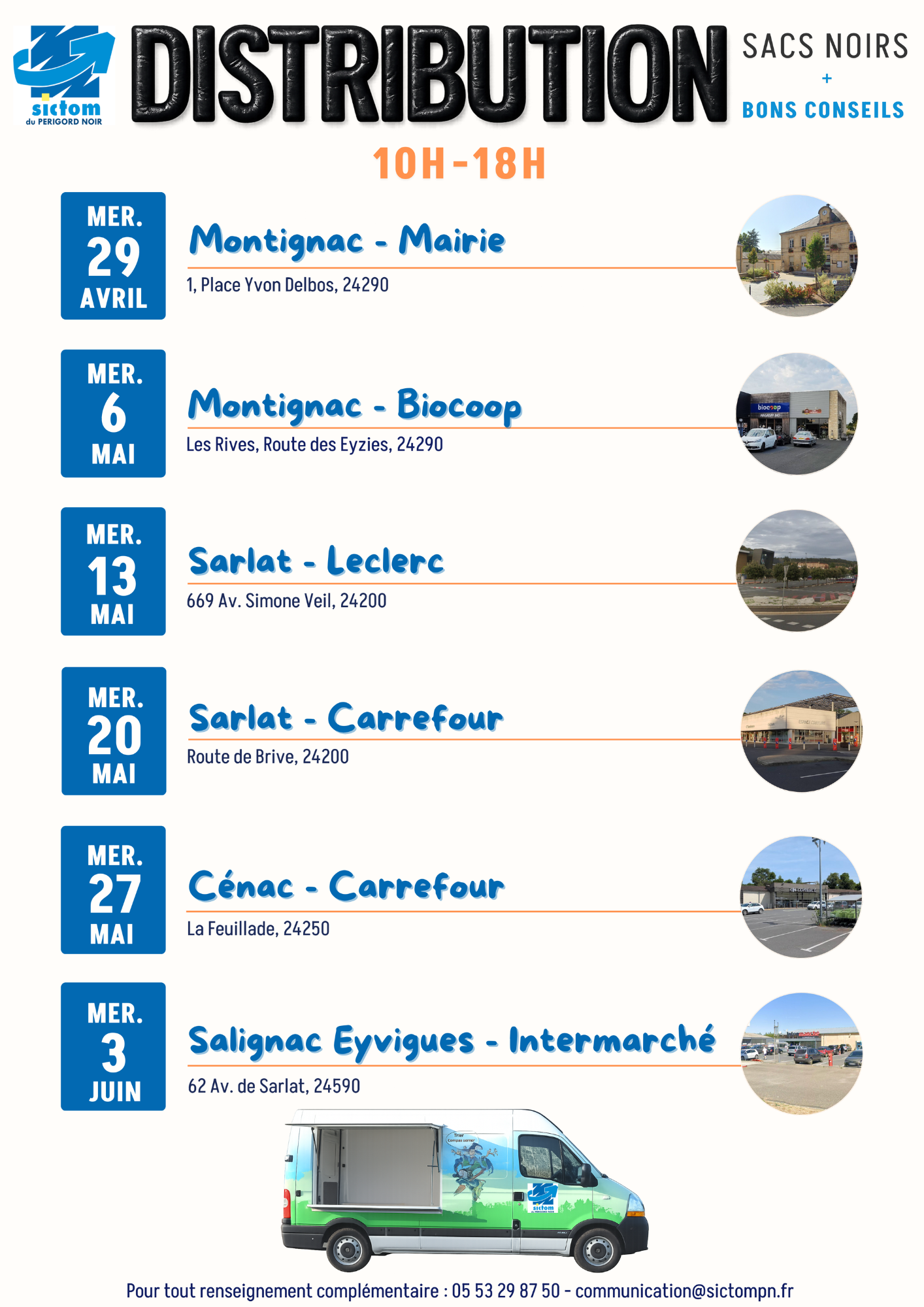 SICTOM distribution sacs noirs