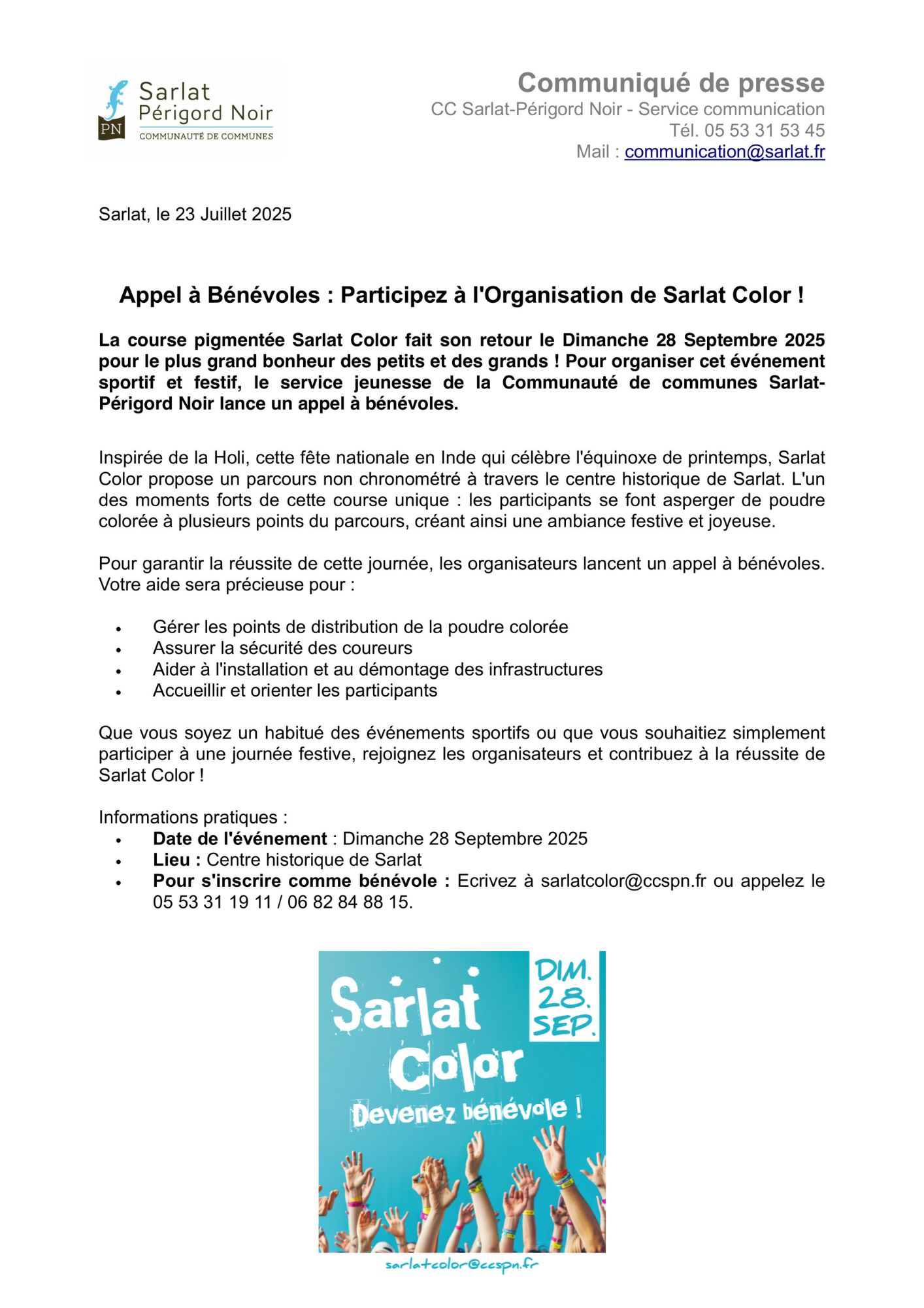 SARLAT COLOR BENEVOLES